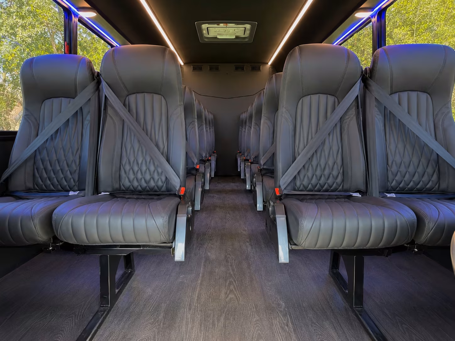 15 passenger minibus inside