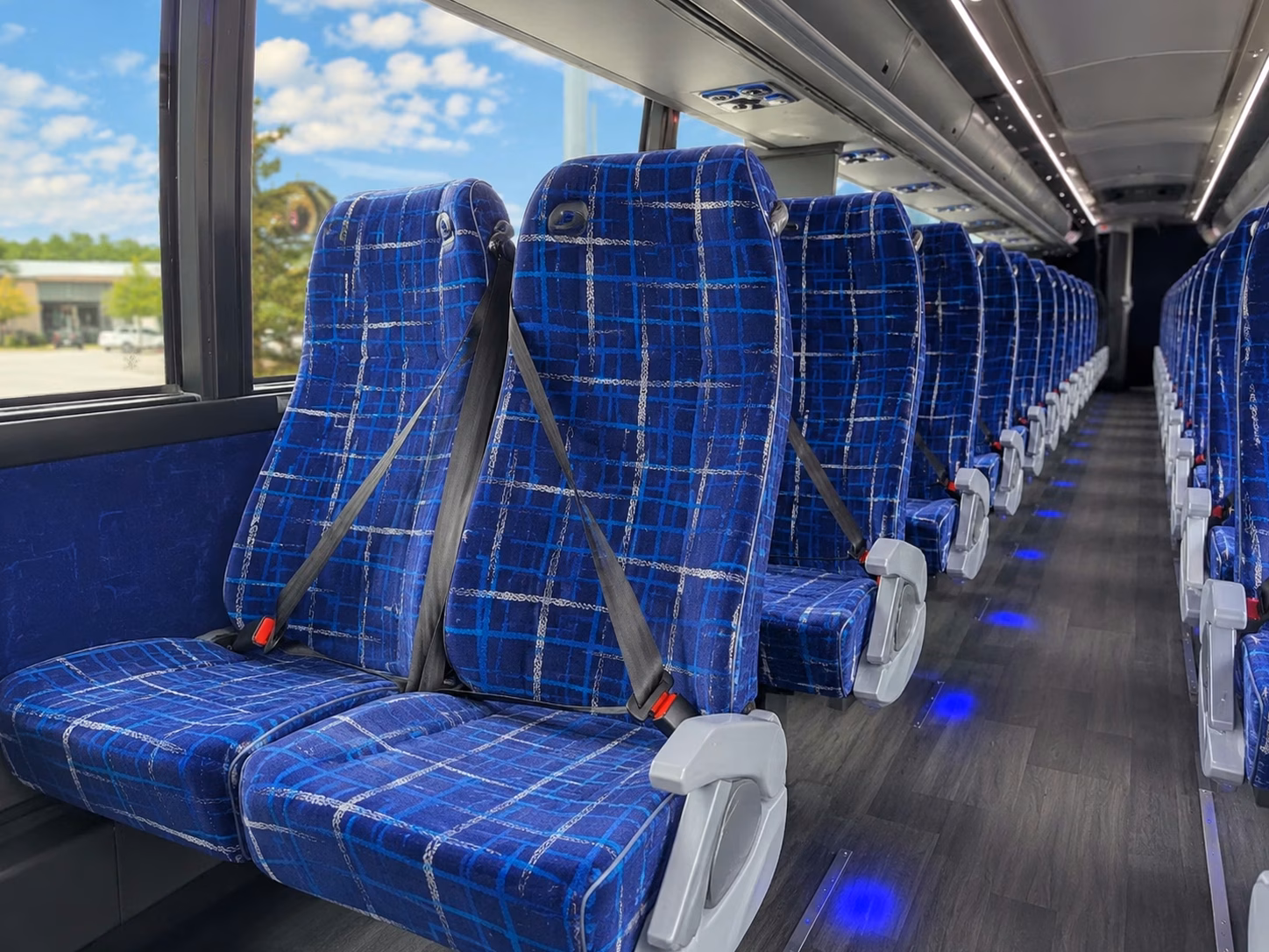 las vegas charter bus interior
